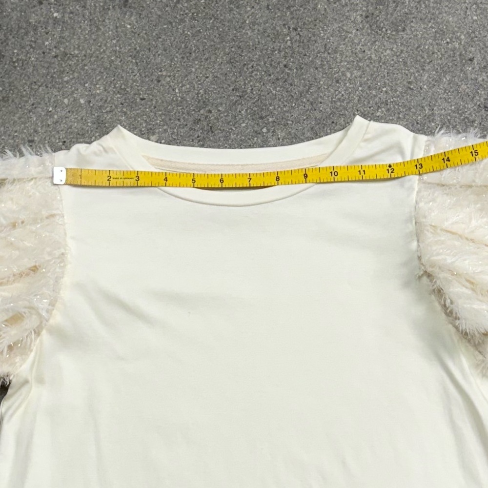 Cream Puff Sleeve Top - Blue Tassel - Picture 4 of 8